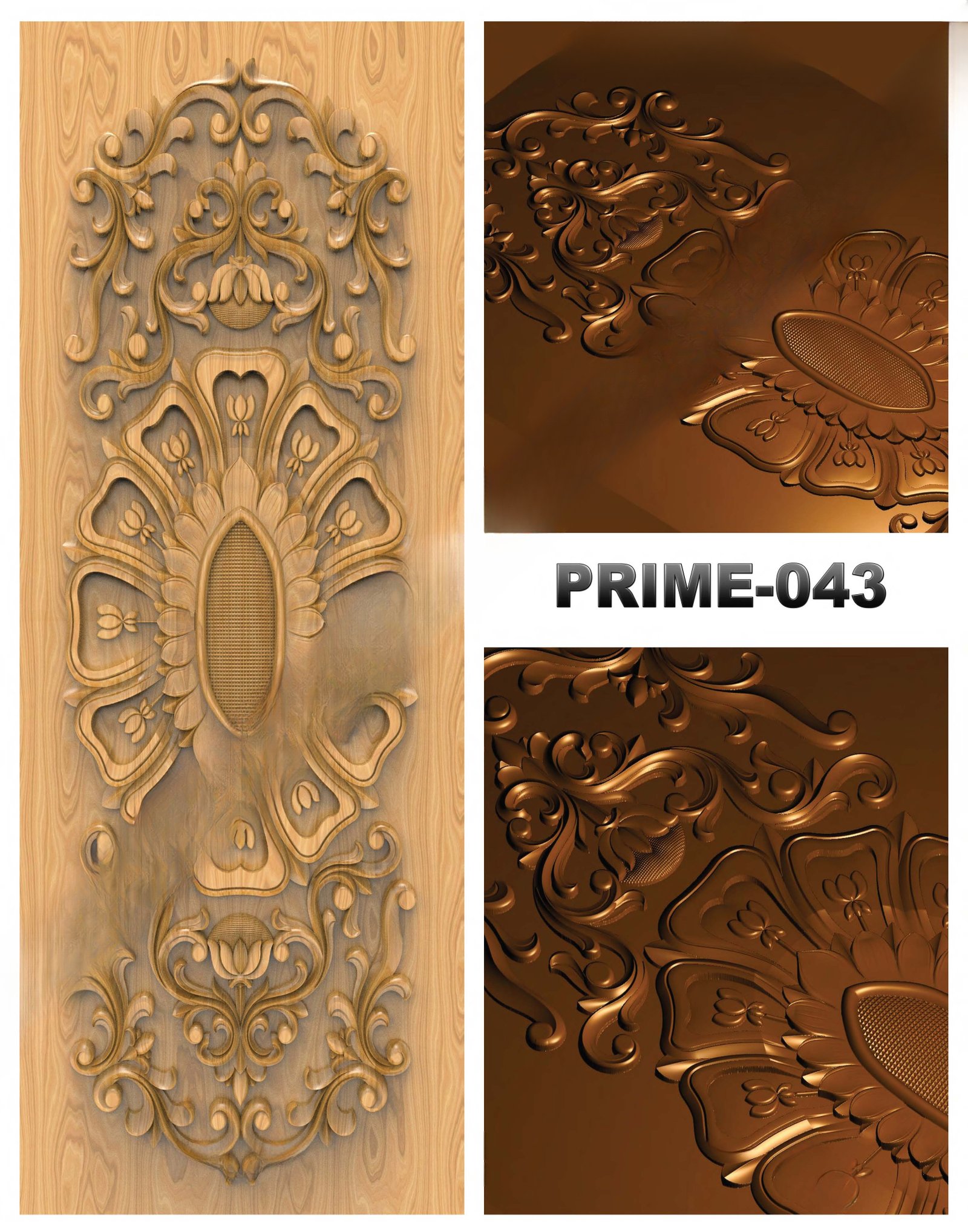 prime designs - PRIME-43 Divine Carved Relief CNC Design